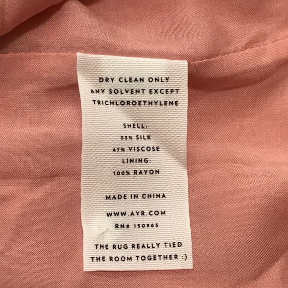 AYR The Fancytown Pleated Blouse Silk Blend  Size Small NWOT - Picture 5 of 5